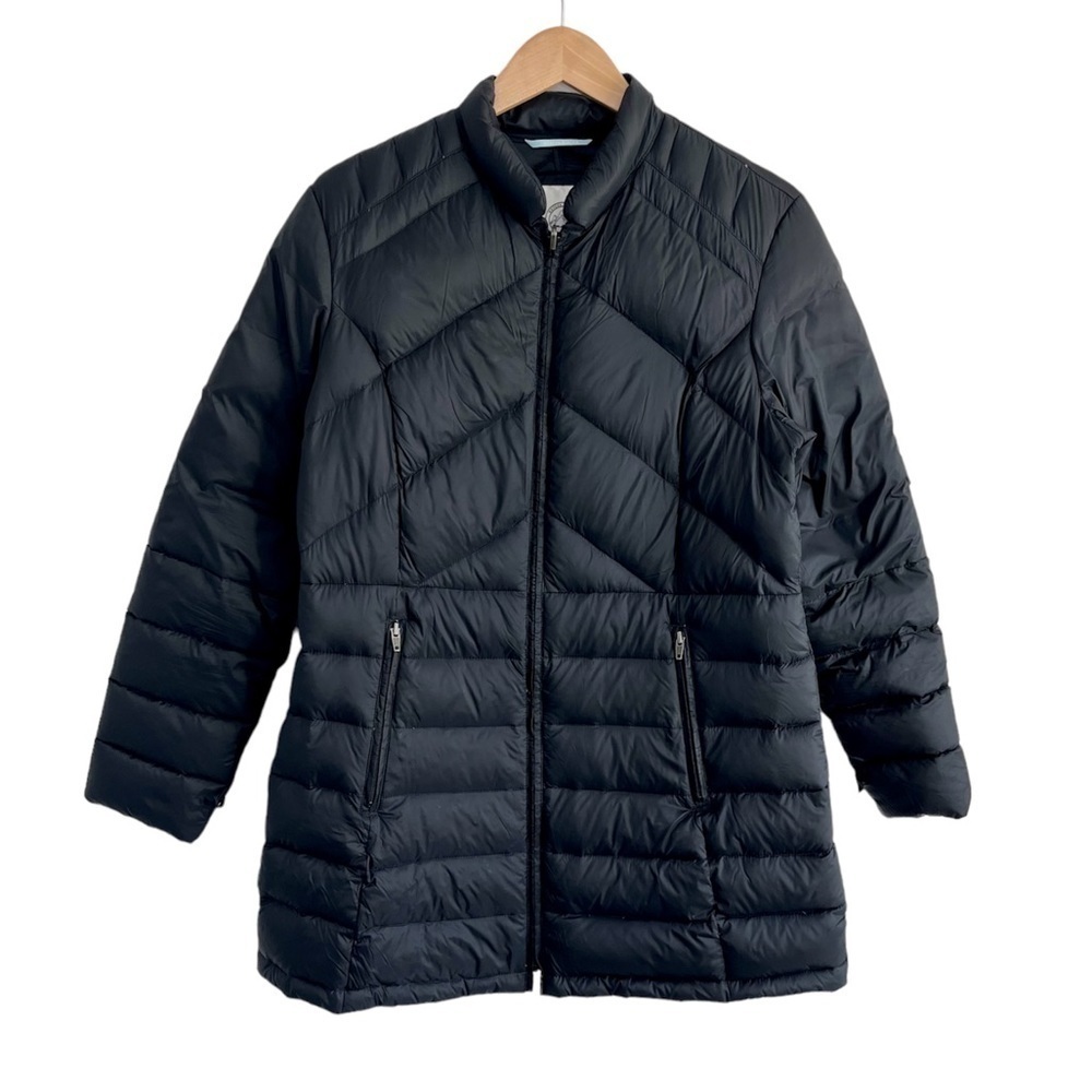 Gotcha Glacier Black Long Down Feather Puffer Winter Coat
